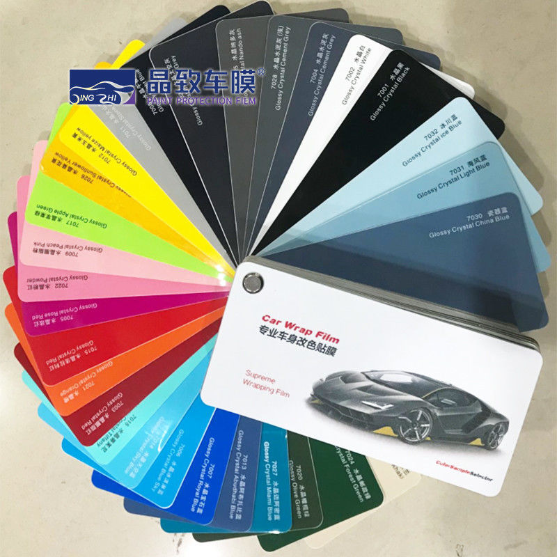 OEM متعدد الألوان الفينيل سيارة التفاف عينة كتاب عملي خفيف الوزن