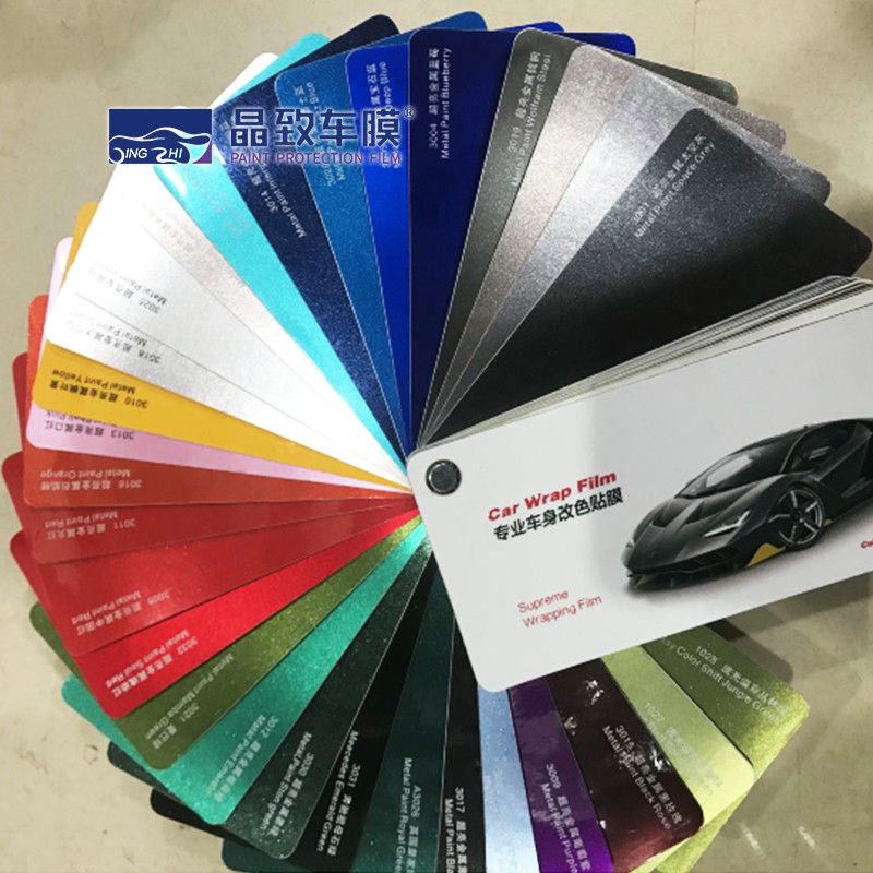 OEM متعدد الألوان الفينيل سيارة التفاف عينة كتاب عملي خفيف الوزن