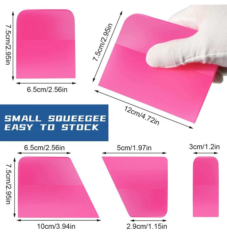 أداة لف السيارة متعددة السطوح ممسحة 7.5x6.5 سم لفيلم تظليل النافذة