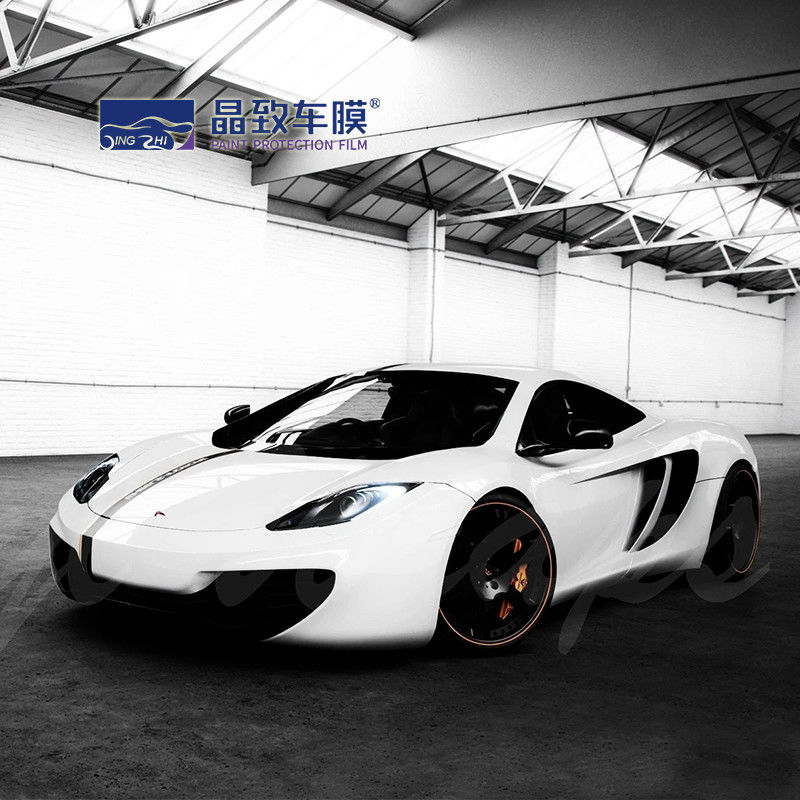 فيلم RoHS 3D Carbon PET Vinyl Film أبيض اللون العشاء من الألياف الزرقاء اللامعة