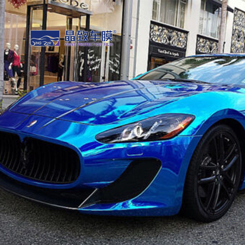 Derek Blue Car Care Product Stretchable Chrome Vinyl Wrap as Mirror Film 1.52 * 18m - المصنع مباشرة